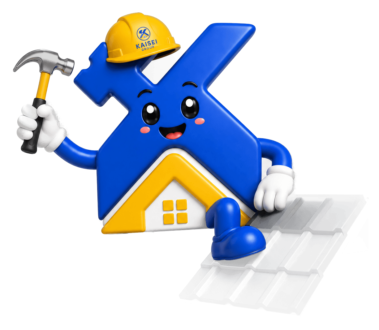 Kaisei Group mascot — Roofing Works
